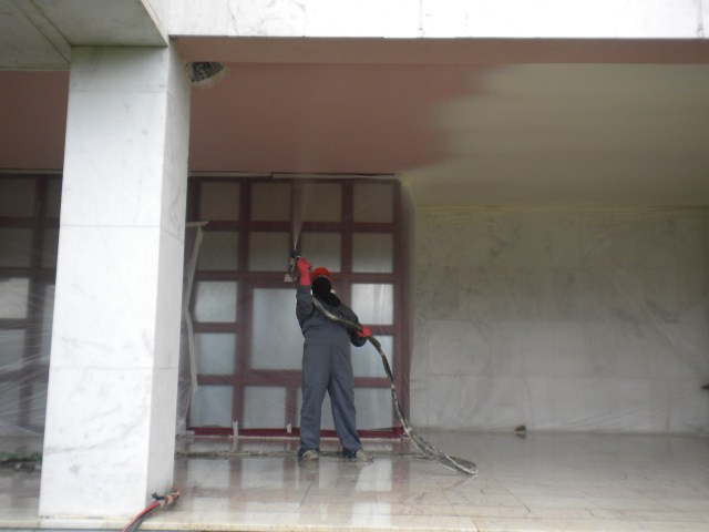 SPREY POLİÜRETAN BODRUM TAVAN