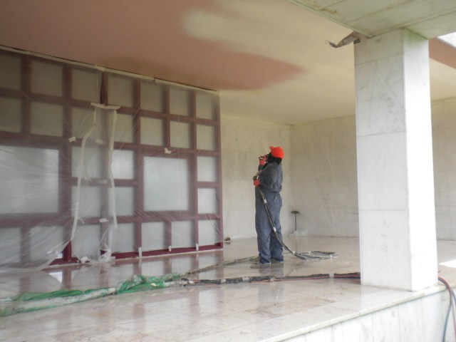 SPREY POLİÜRETAN BODRUM TAVAN